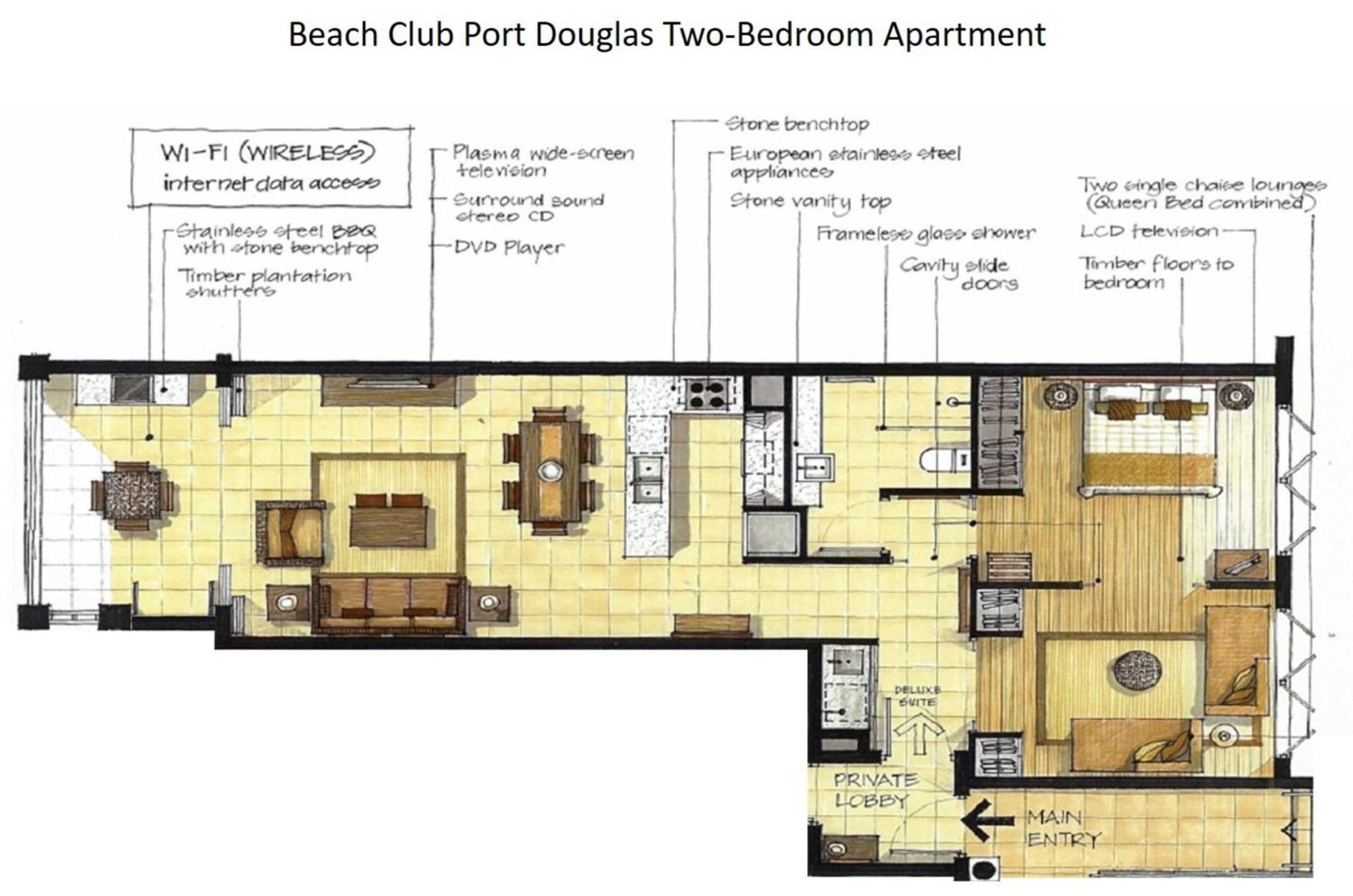 Beach Club Port Douglas Luxury Apartments Oda fotoğraf
