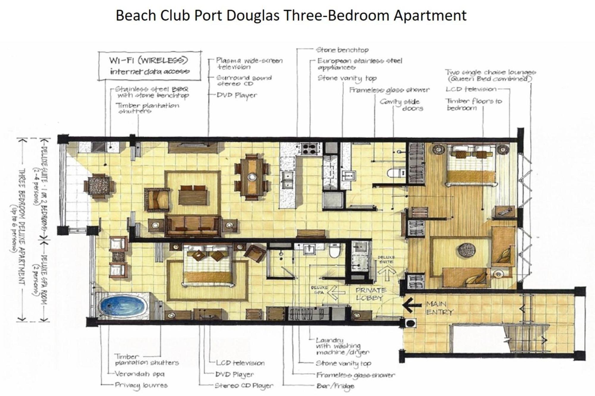 Beach Club Port Douglas Luxury Apartments Oda fotoğraf